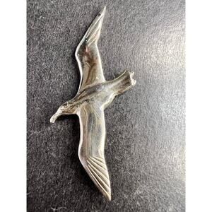 Vintage Sterling Silver Seagull Bird Charm or Jewelry Component 2.77g